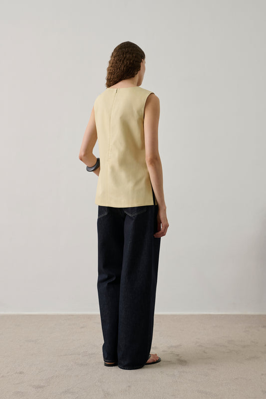 Top Isra - Crème - Femme