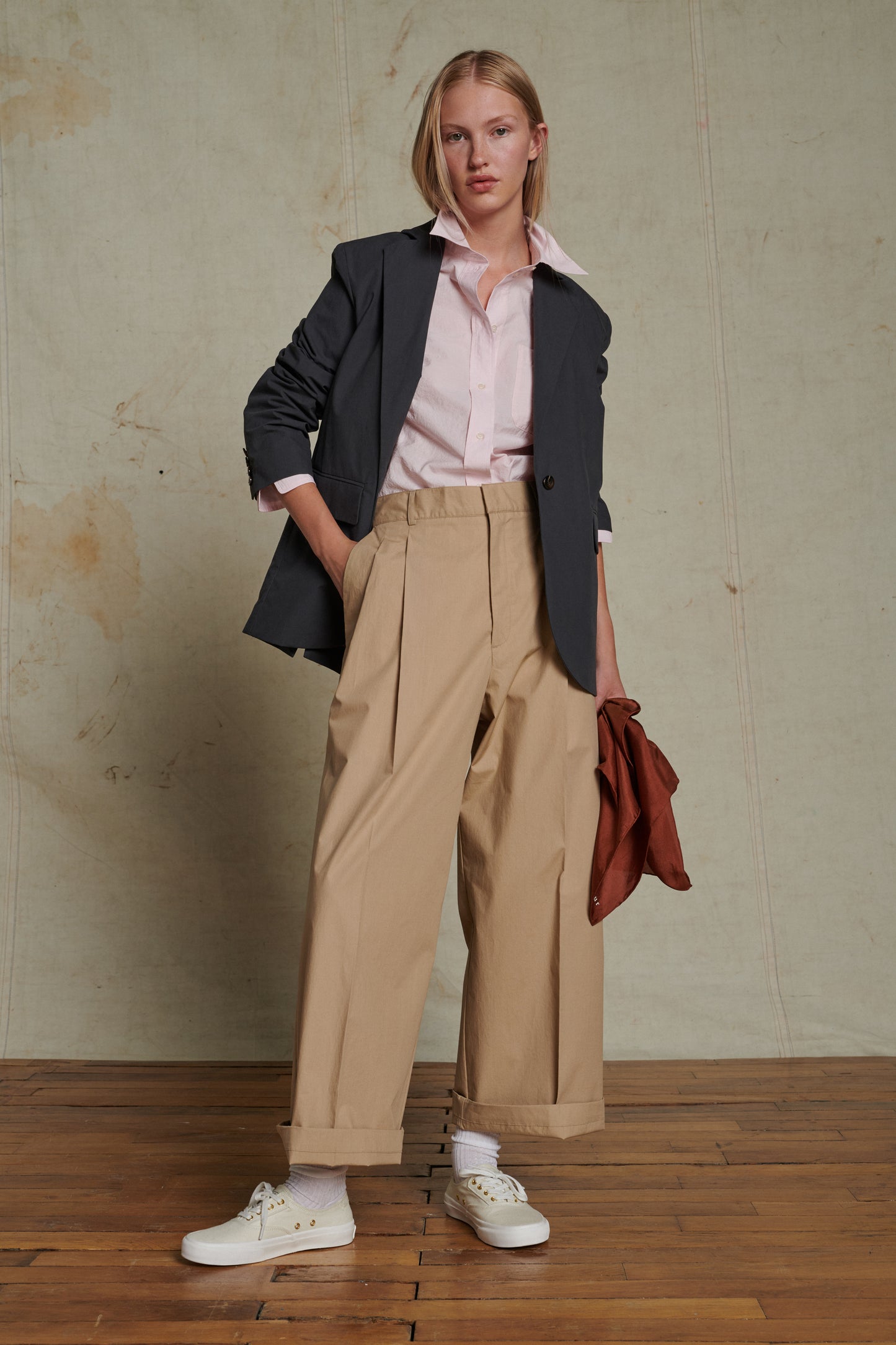 Pantalon Watson - Beige - Coton - Femme
