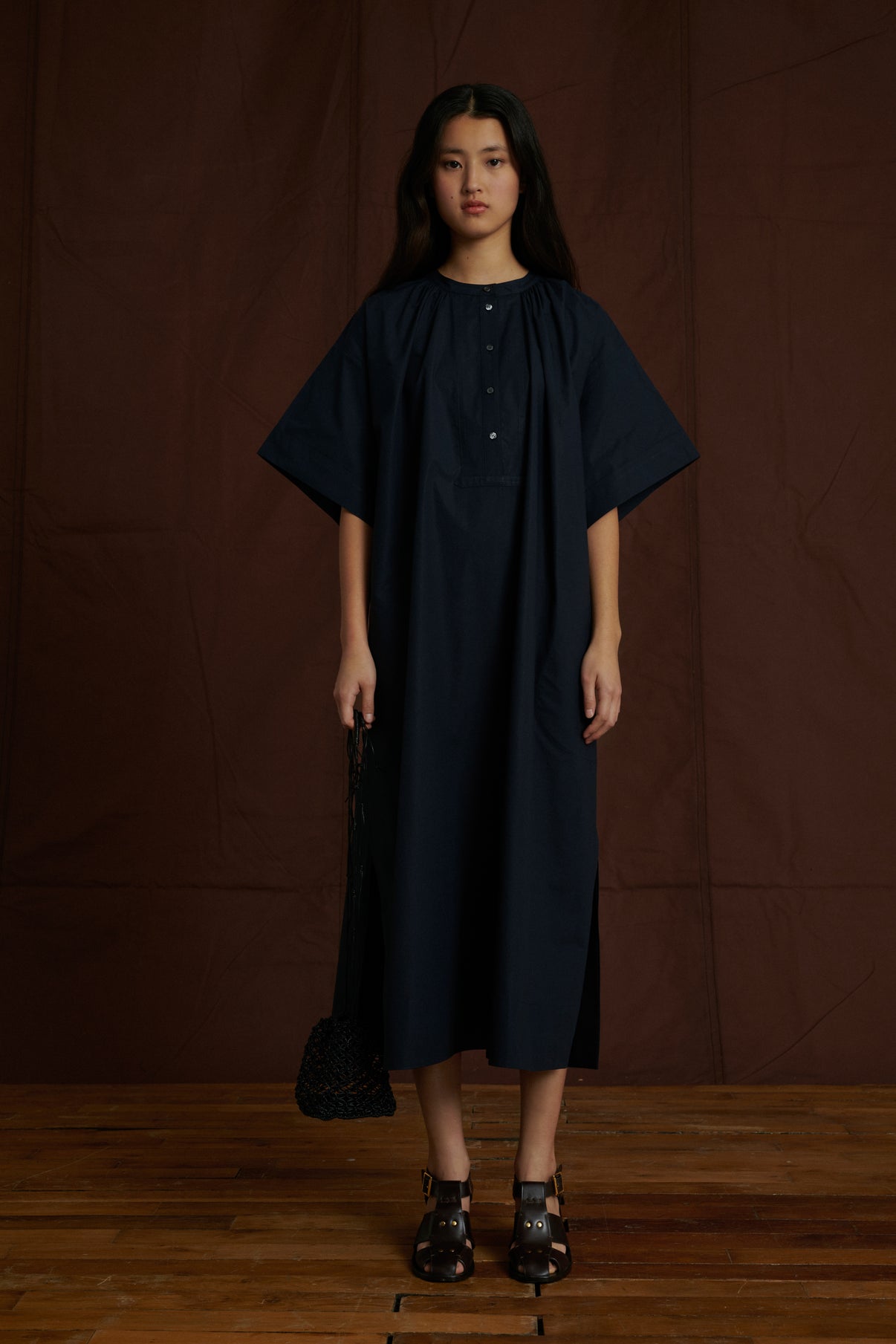 Robe Athena - Navy - Coton - Femme vue 1