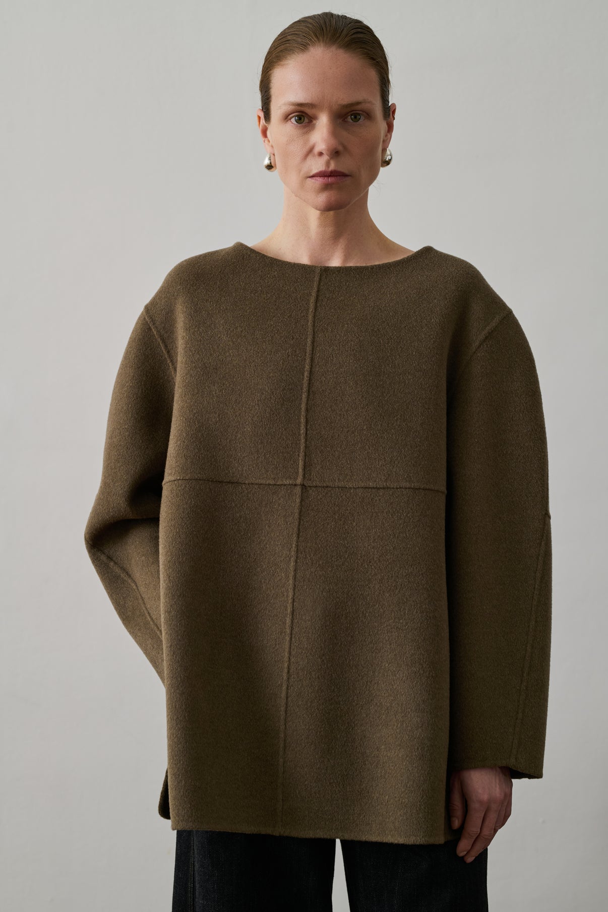 Pull Valerianne - Beige/Gris - Laine - Femme vue 3