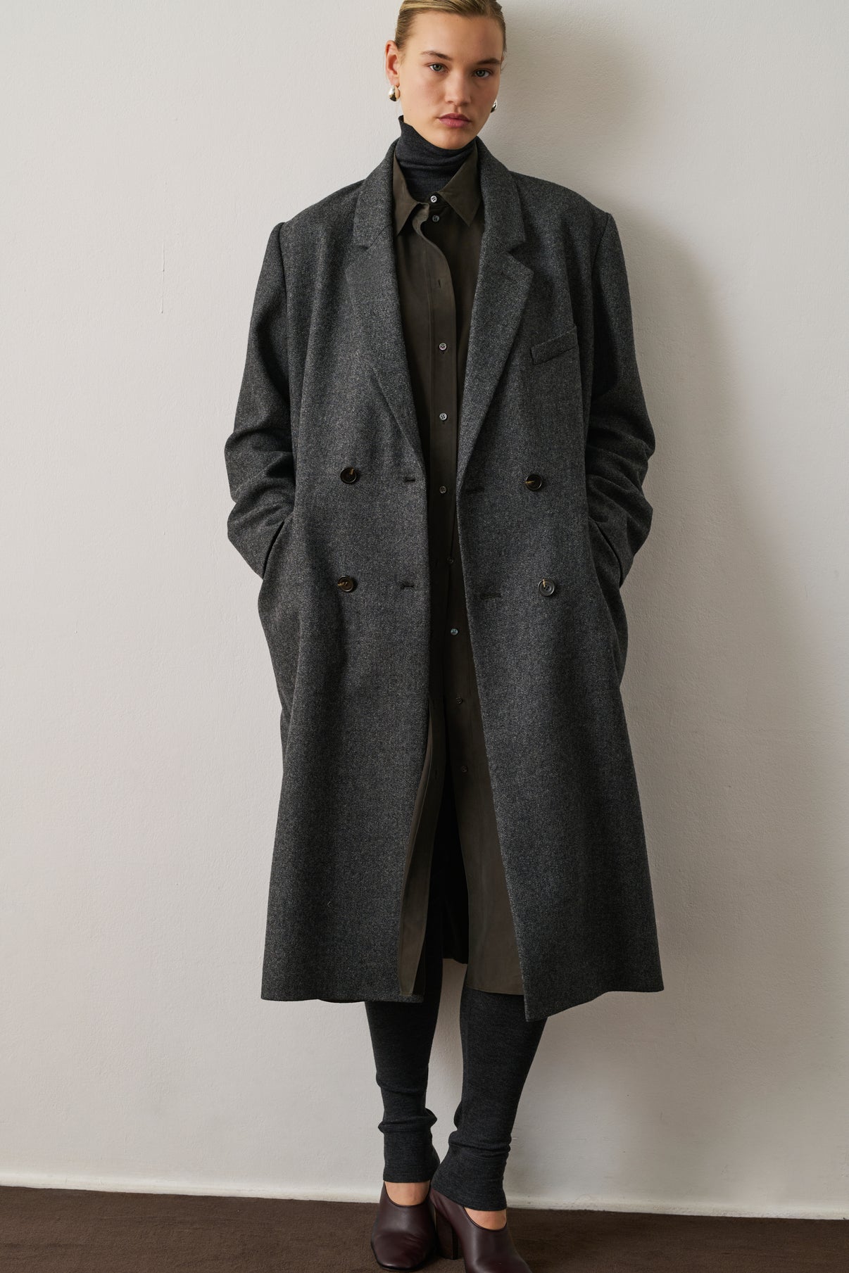 Manteau Coligny - Gris - Laine - Femme vue 5