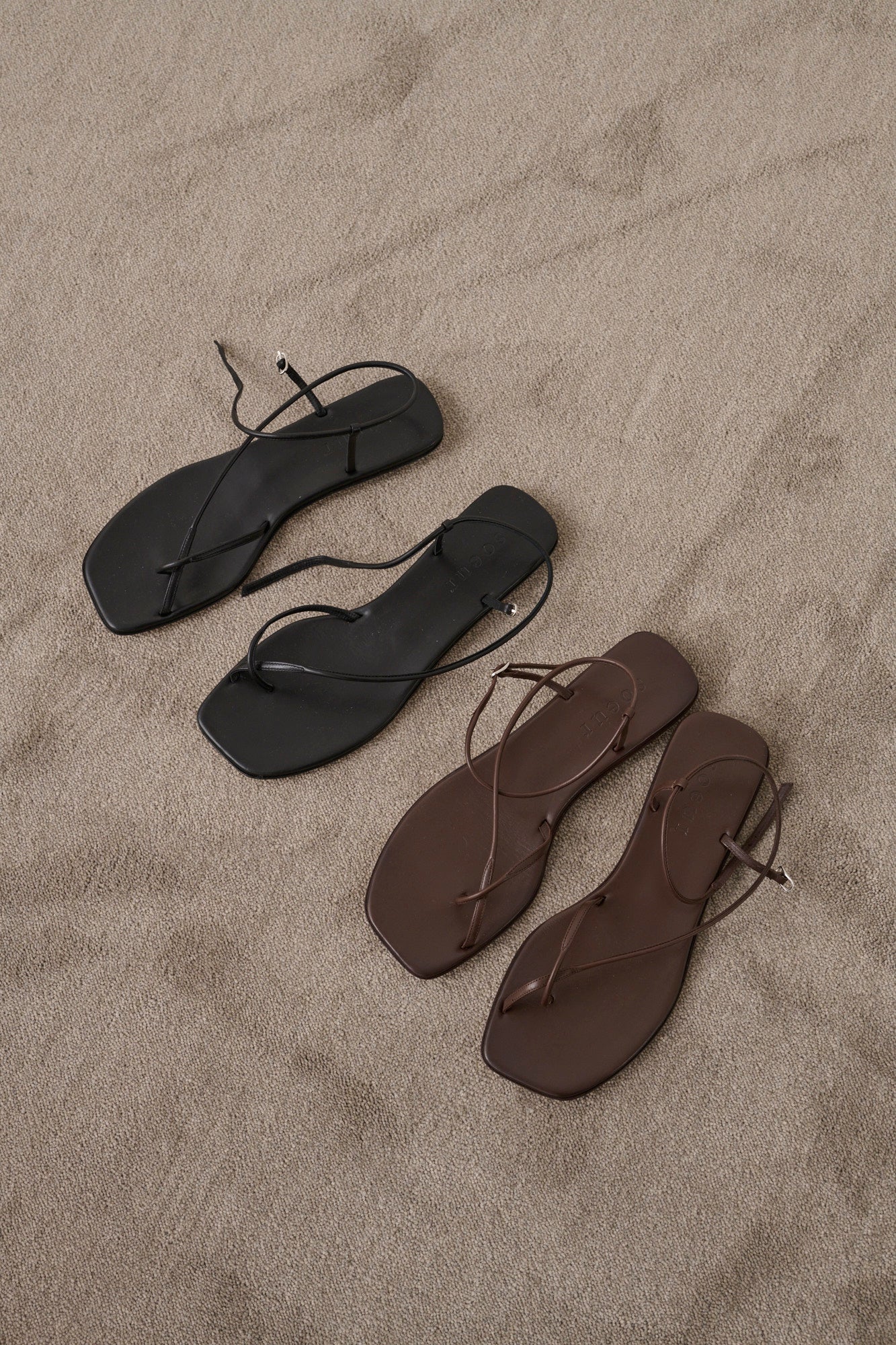 Sandales Rosalie - Marron - Cuir - Femme