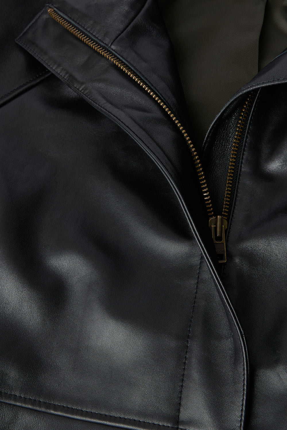 Veste Gamma - Noir - Cuir - Femme vue 7