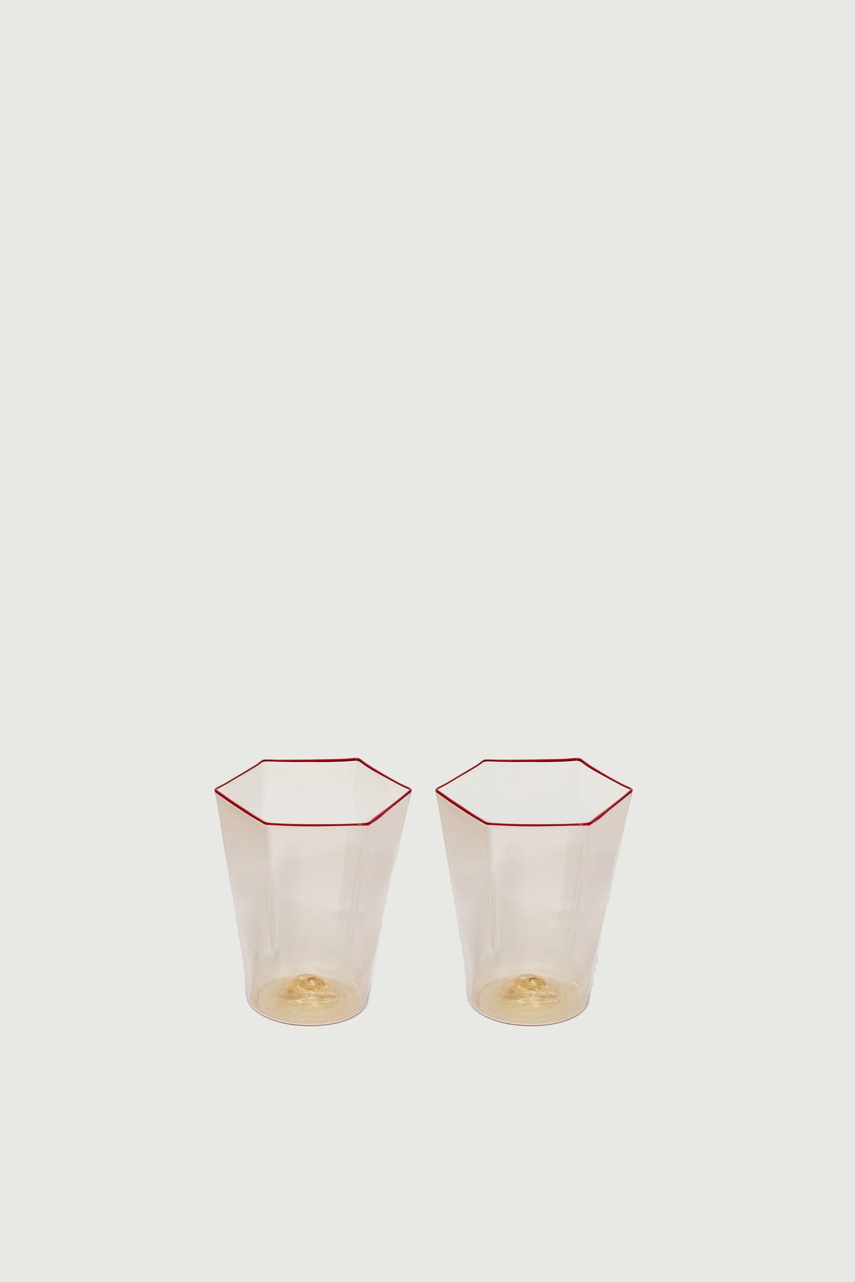 Paire De Verres De Murano - Rouge - Femme vue 2