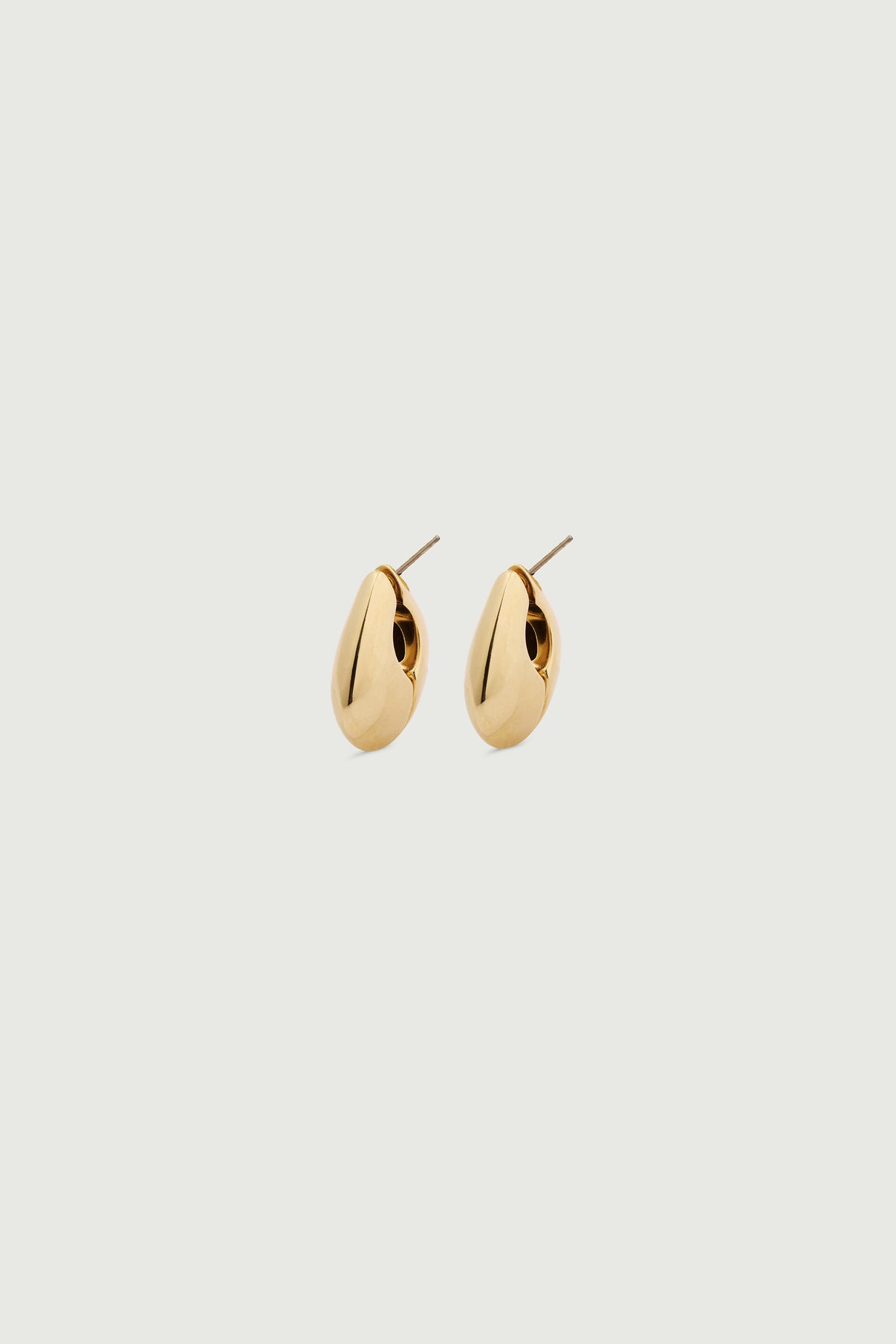 Boucles d'oreilles Mini - Gold - Ligne Plate - Femme vue 3